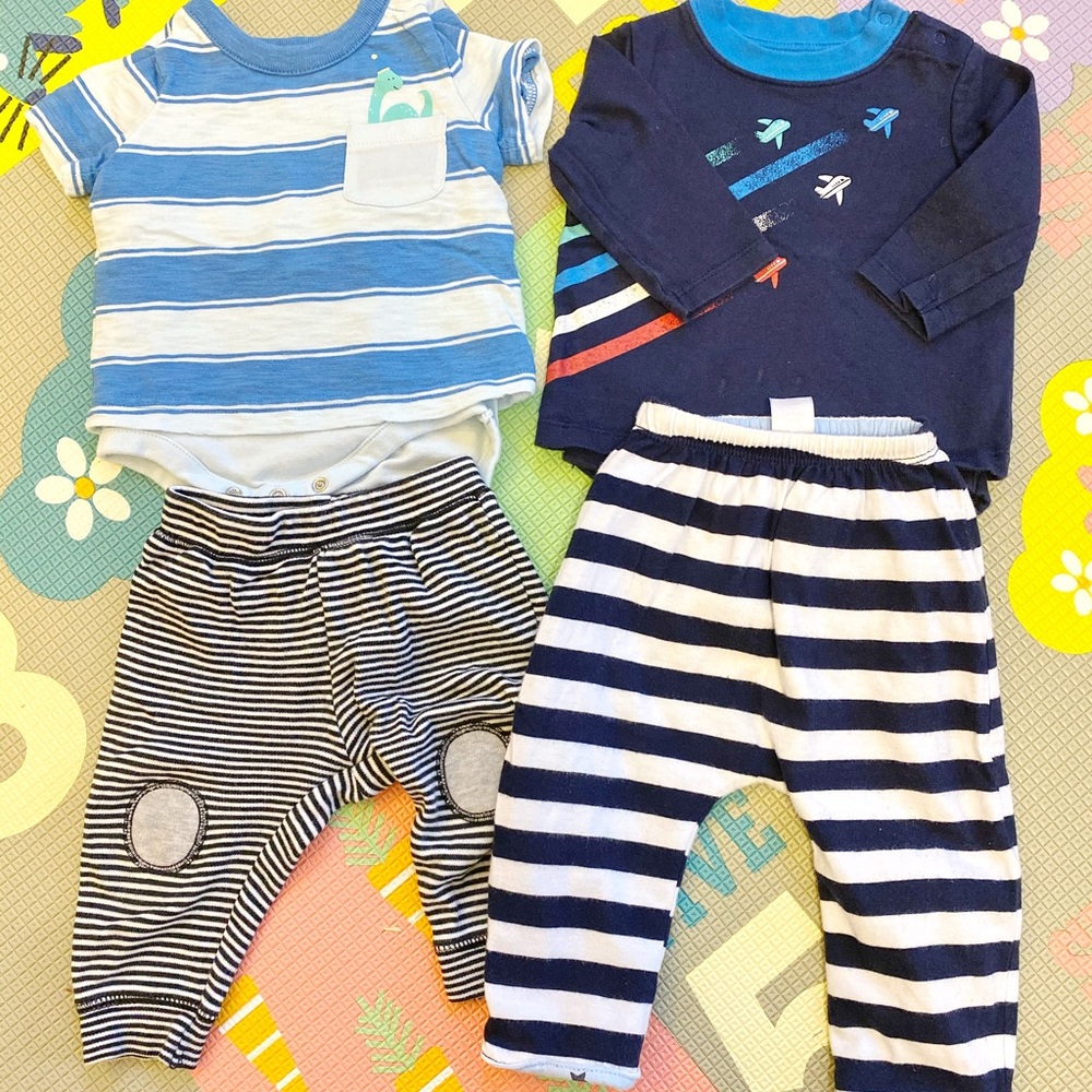 GAP gymboree Baby boy 4 pieces 3-6mo